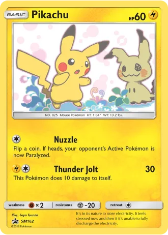 Pikachu SM162 — Sun & Moon Promos