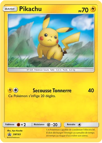 Pikachu SM183 — Soleil & Lune Promos