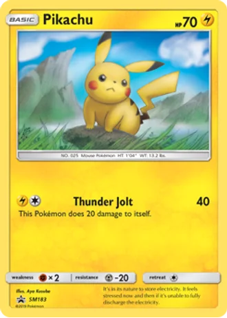 Pikachu SM183 — Sun & Moon Promos