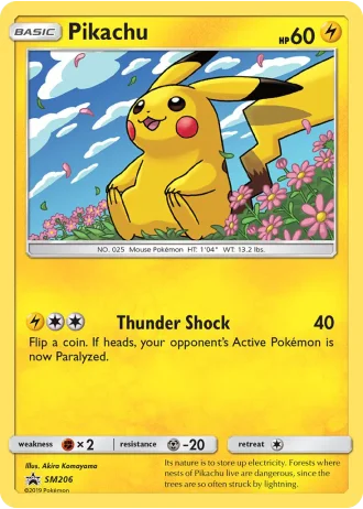 Pikachu SM206 — Sun & Moon Promos