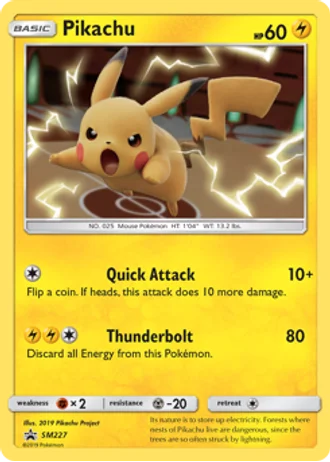 Pikachu SM227 — Sun & Moon Promos