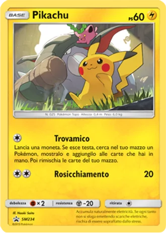 Pikachu SM234 — Sole e Luna Promos