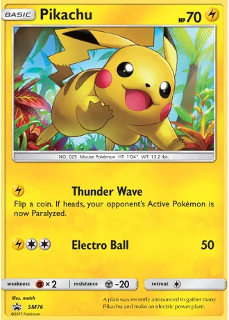 Pikachu SM76 — Sun & Moon Promos