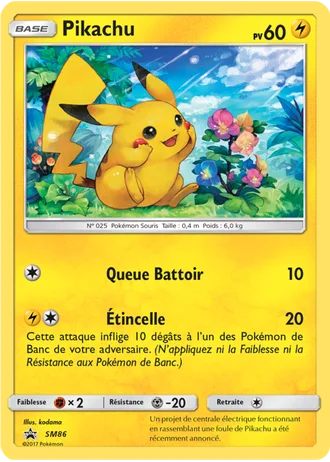 Pikachu SM86 — Soleil & Lune Promos