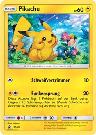 Pikachu SM86 — Sonne & Mond Promos