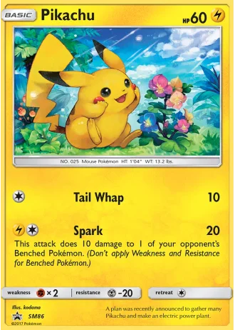 Pikachu SM86 — Sun & Moon Promos