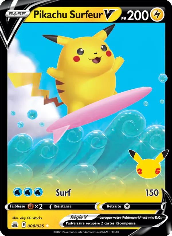 Pikachu Surfeur V #8 — Célébrations
