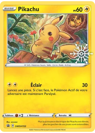 Pikachu SWSH153 — Épée & Bouclier Promos