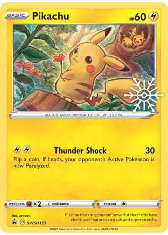 Pikachu SWSH153 — Sword & Shield Promos