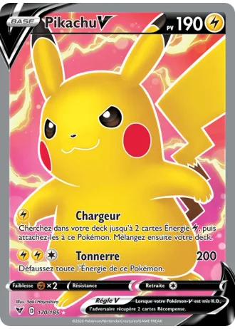 Pikachu V #170 — Voltage Éclatant