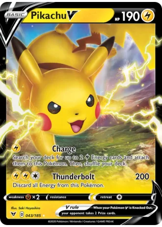 Pikachu V #43 — Vivid Voltage