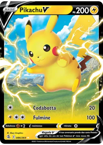 Pikachu V #86/264 — Colpo Fusione