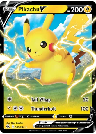 Pikachu V #86 — Fusion Strike