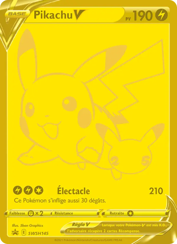 Pikachu V SWSH145 — Épée & Bouclier Promos