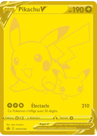 Pikachu V SWSH145 — Épée & Bouclier Promos