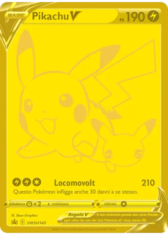 Pikachu V SWSH145 — Spada e Scudo Promos