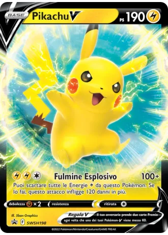Pikachu V SWSH198 — Spada e Scudo Promos