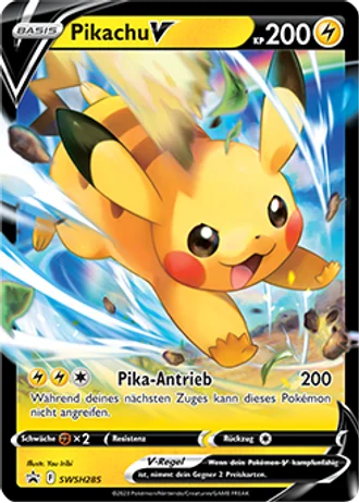 Pikachu V SWSH285 — Schwert & Schild Promos