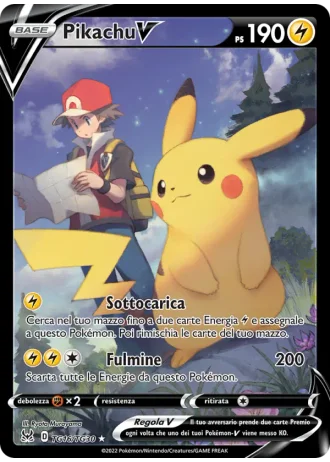 Pikachu V TG16/30 — Galleria degli Allenatori (Origine Perduta)