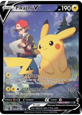 Pikachu V TG16/30 — Trainer Gallery (Lost Origin)