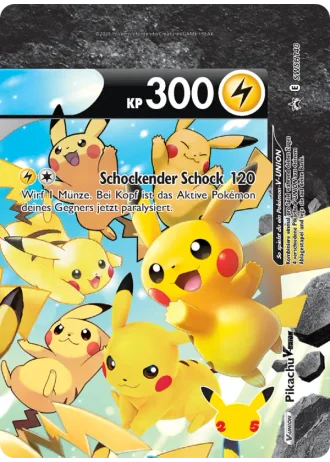 Pikachu V UNION SWSH140 — Schwert & Schild Promos