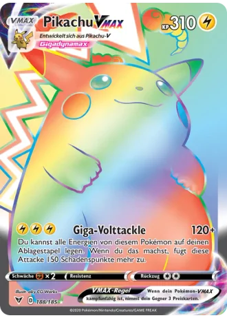 Pikachu VMAX #188 — Farbenschock