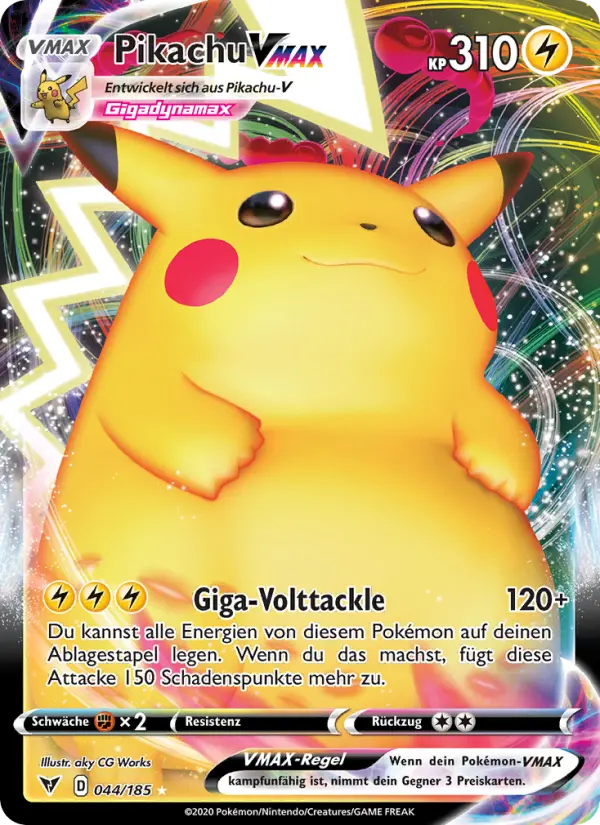 Pikachu VMAX #44 — Farbenschock