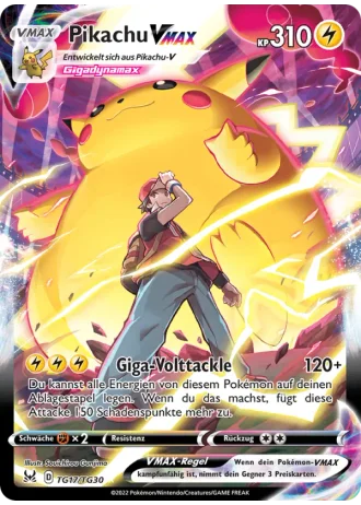 Pikachu VMAX TG17/30 — Trainergalerie (Verlorener Ursprung)