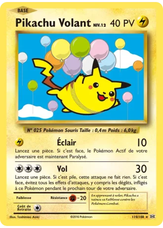 Pikachu Volant #110/108 — Évolutions