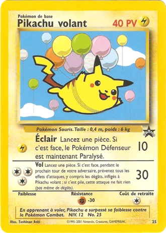 Pikachu volant #25 — Wizards Promos