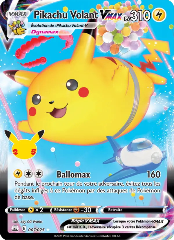 Pikachu Volant VMAX #7 — Célébrations
