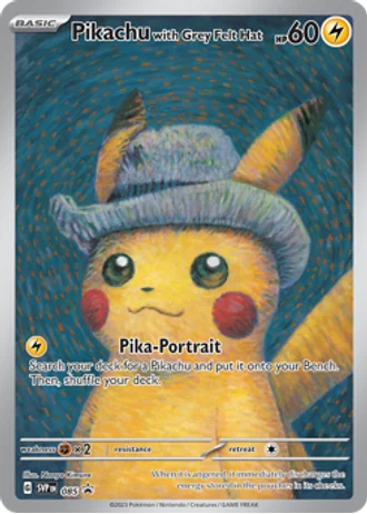 Pikachu with Grey Felt Hat #085 — Scarlet & Violet Promos