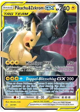 Pikachu & Zekrom GX #33 — Teams sind Trumpf