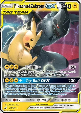 Pikachu & Zekrom GX #33 — World Championships 2019