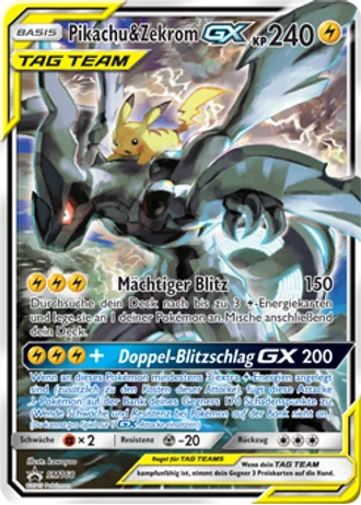 Pikachu & Zekrom GX SM168 — Sonne & Mond Promos