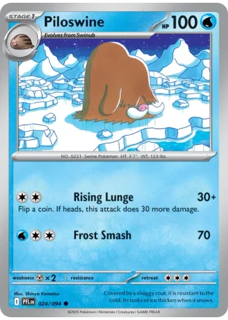 Piloswine #024 — Phantasmal Flames