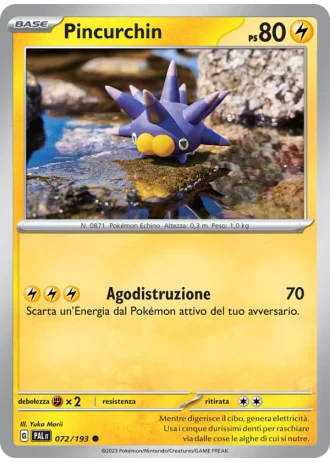 Pincurchin #072 — Evoluzioni a Paldea