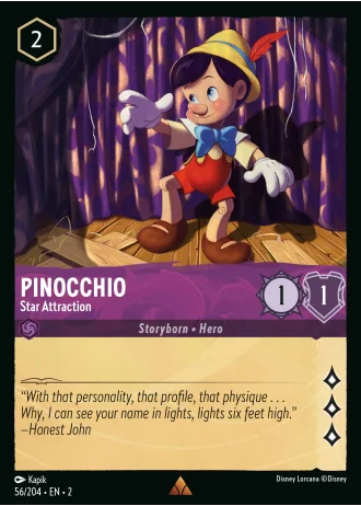 Pinocchio - Star Attraction #56/204 — Rise of the Floodborn