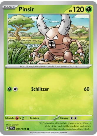 Pinsir #003 — Prismatische Entwicklungen