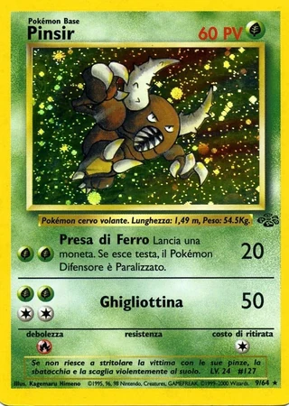 Pinsir (1ª Edizione) #9 — Jungle (1ª Edizione)