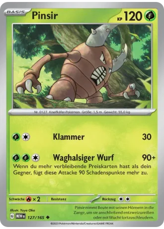 Pinsir #127/165 — 151