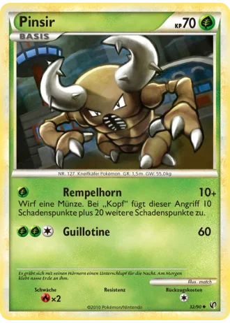 Pinsir #32/90 — Unerschrocken