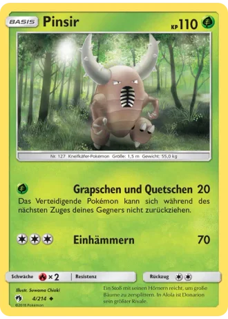 Pinsir #4/214 — Echo des Donners