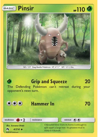 Pinsir #4/214 — Lost Thunder