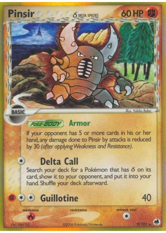 Pinsir #9/101 — EX Dragon Frontiers