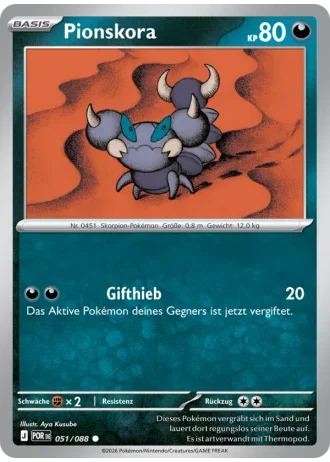 Pionskora #051/88 — Optimale Ordnung