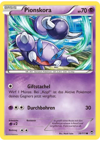 Pionskora #38/111 — Fliegende Fäuste