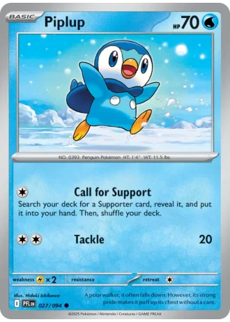 Piplup #027/94 — Phantasmal Flames