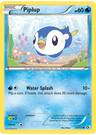 Piplup #33/113 — Legendary Treasures