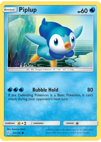 Piplup #54 — Cosmic Eclipse
